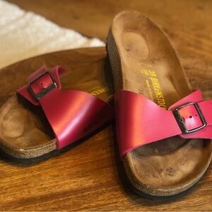 Birkenstock Fuchsia Slide Sandals